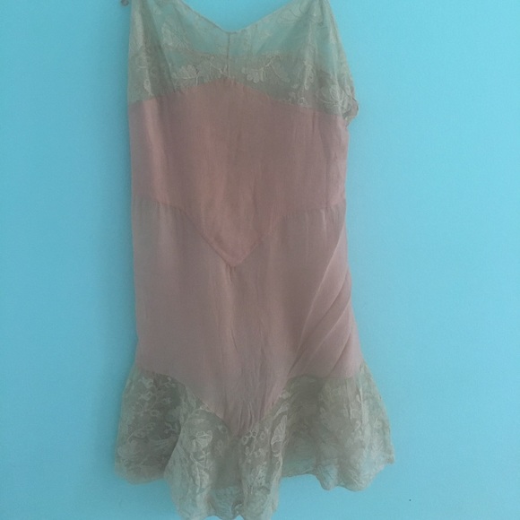 20s-30s deco silk crepe lace step in teddy slip - Picture 3 of 6